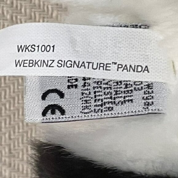 Ganz Webkinz Signature Panda Plush Stuffed Animal WKS1001 Plush Only No Code - Picture 4 of 4